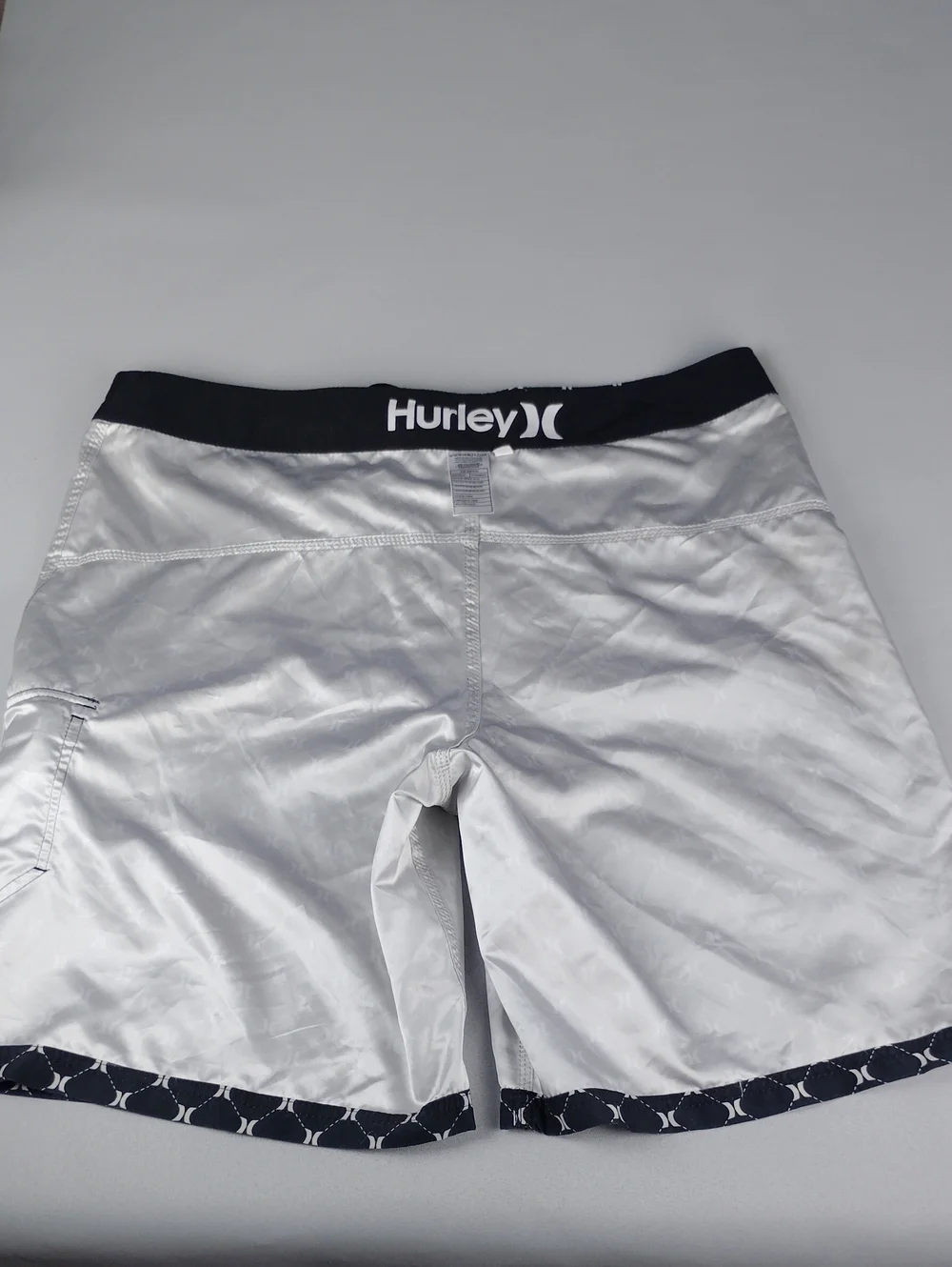 Hurley Men's Black Patterned Swim Trunks